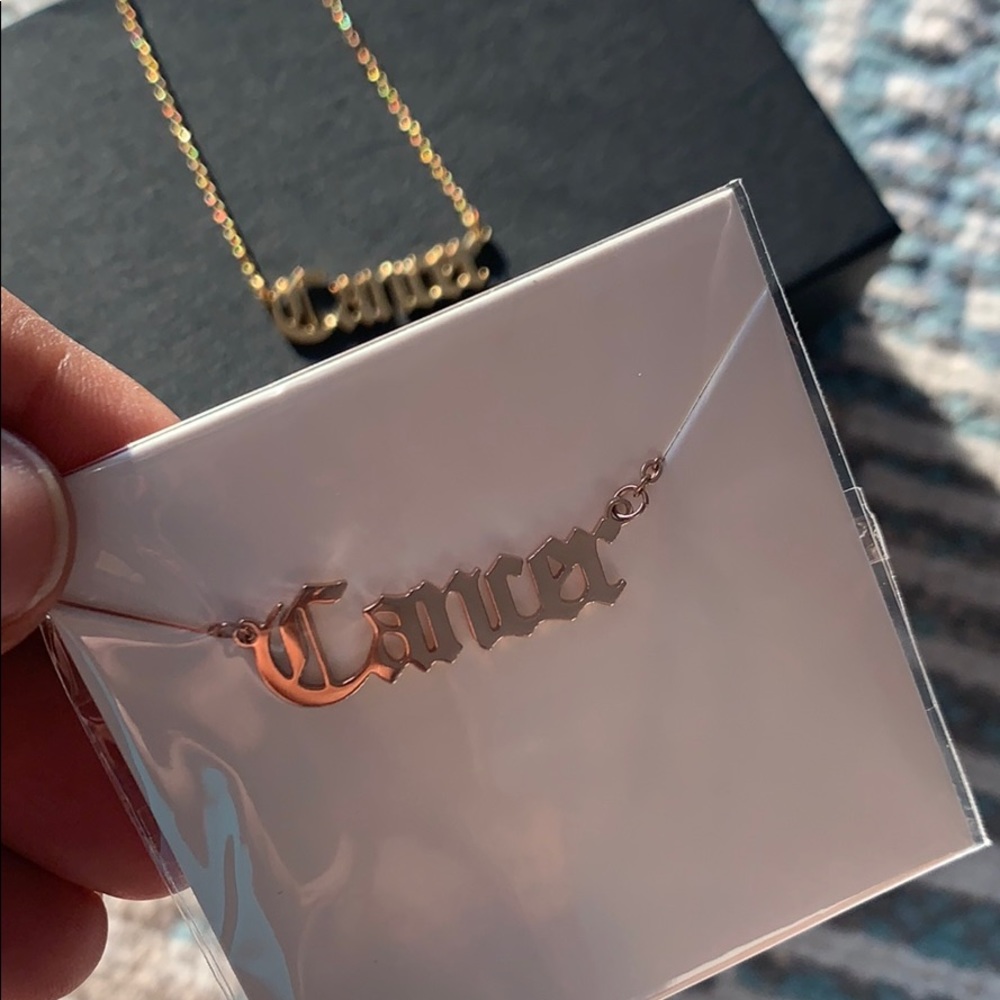 Cancer Necklace Dipped In Gold... - Picture 6 of 7